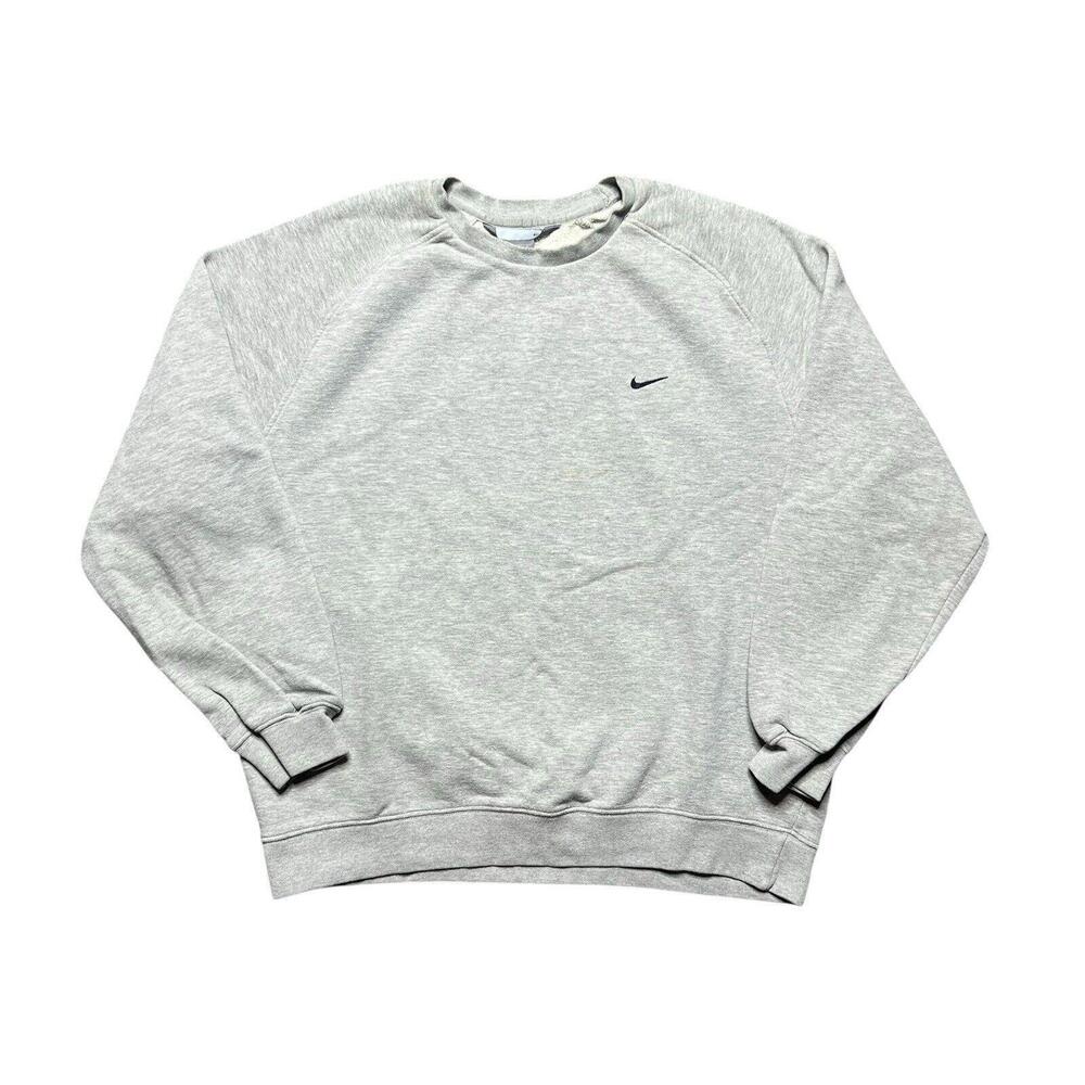 Vintage Nike Sweatshirt Adult XL Gray Crewneck  Y2K